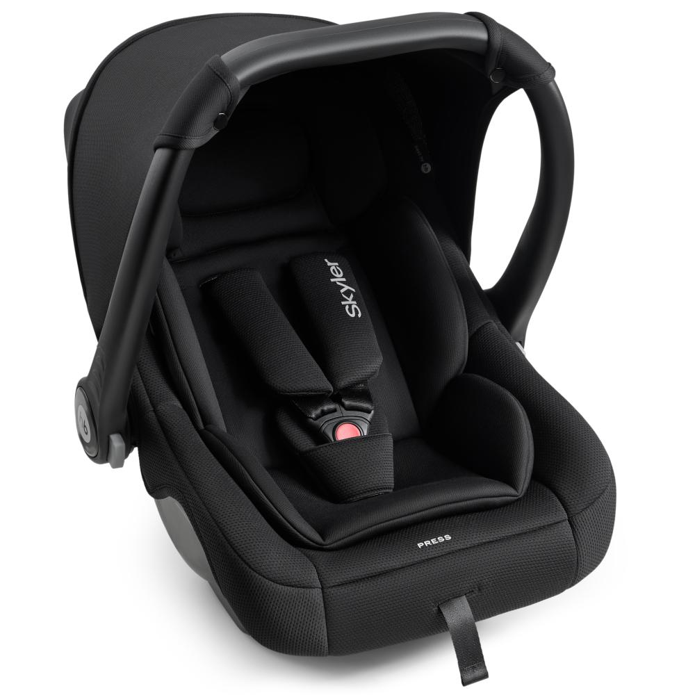 Happy Baby Автокресло "SKYLER V2", total black