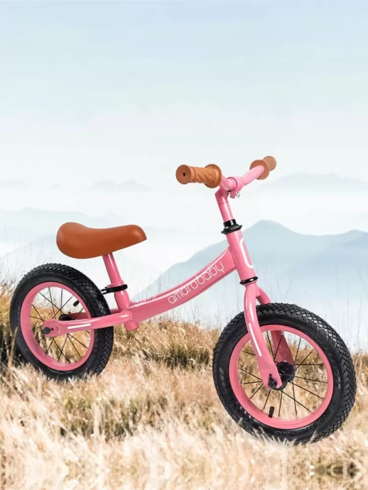 (С) Беговел двухколесный AMAROBABY ROAD RACER, розовый