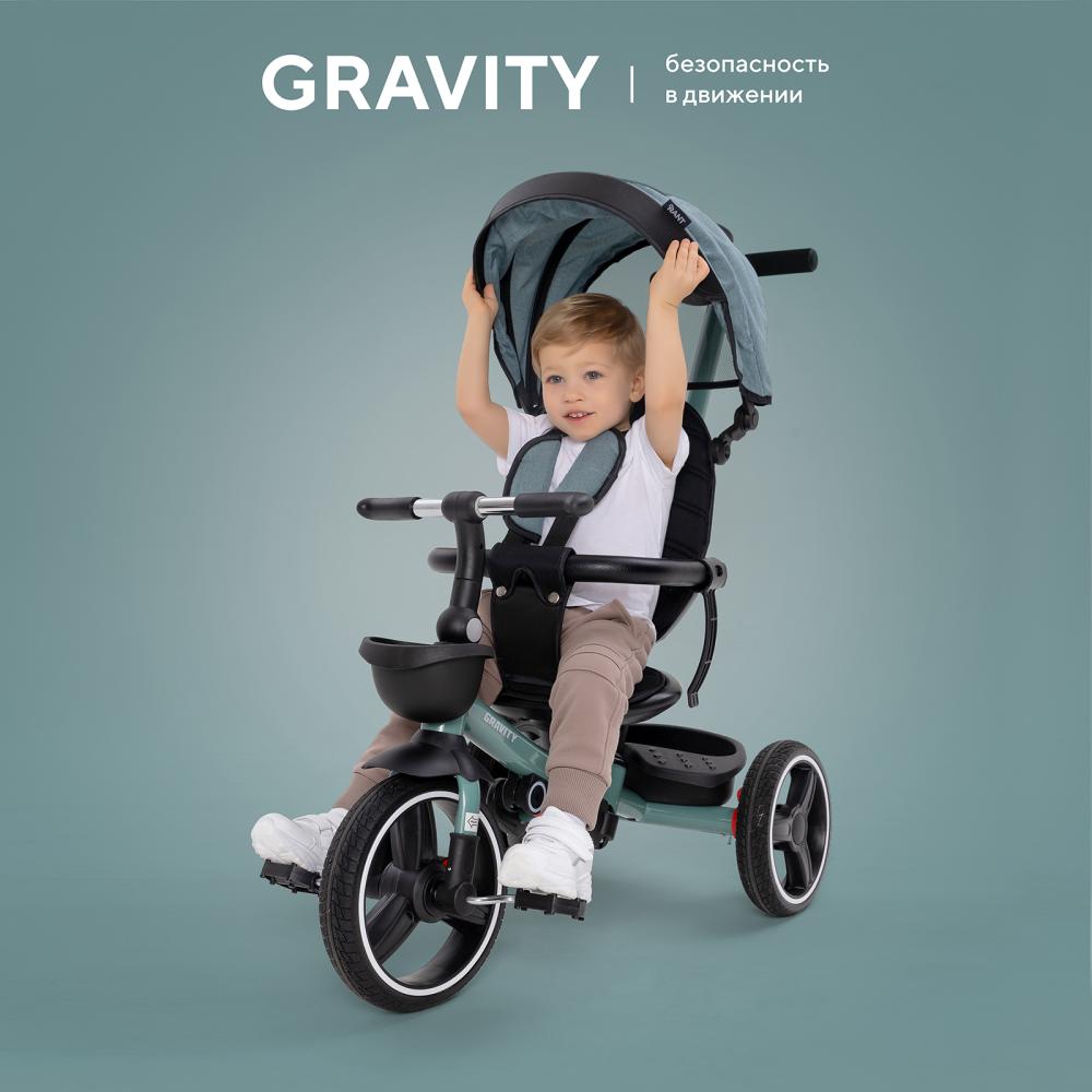 Детский трехколесный велосипед RANT RB200 "GRAVITY" (Ocean green)