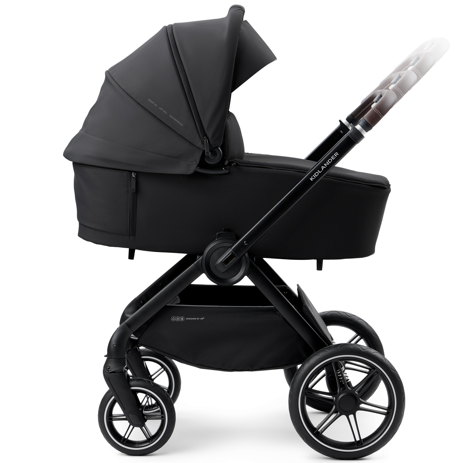 Happy Baby Коляска 2 в 1 KIDLANDER, black