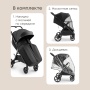 Happy Baby Коляска прогулочная SENSA, black nova