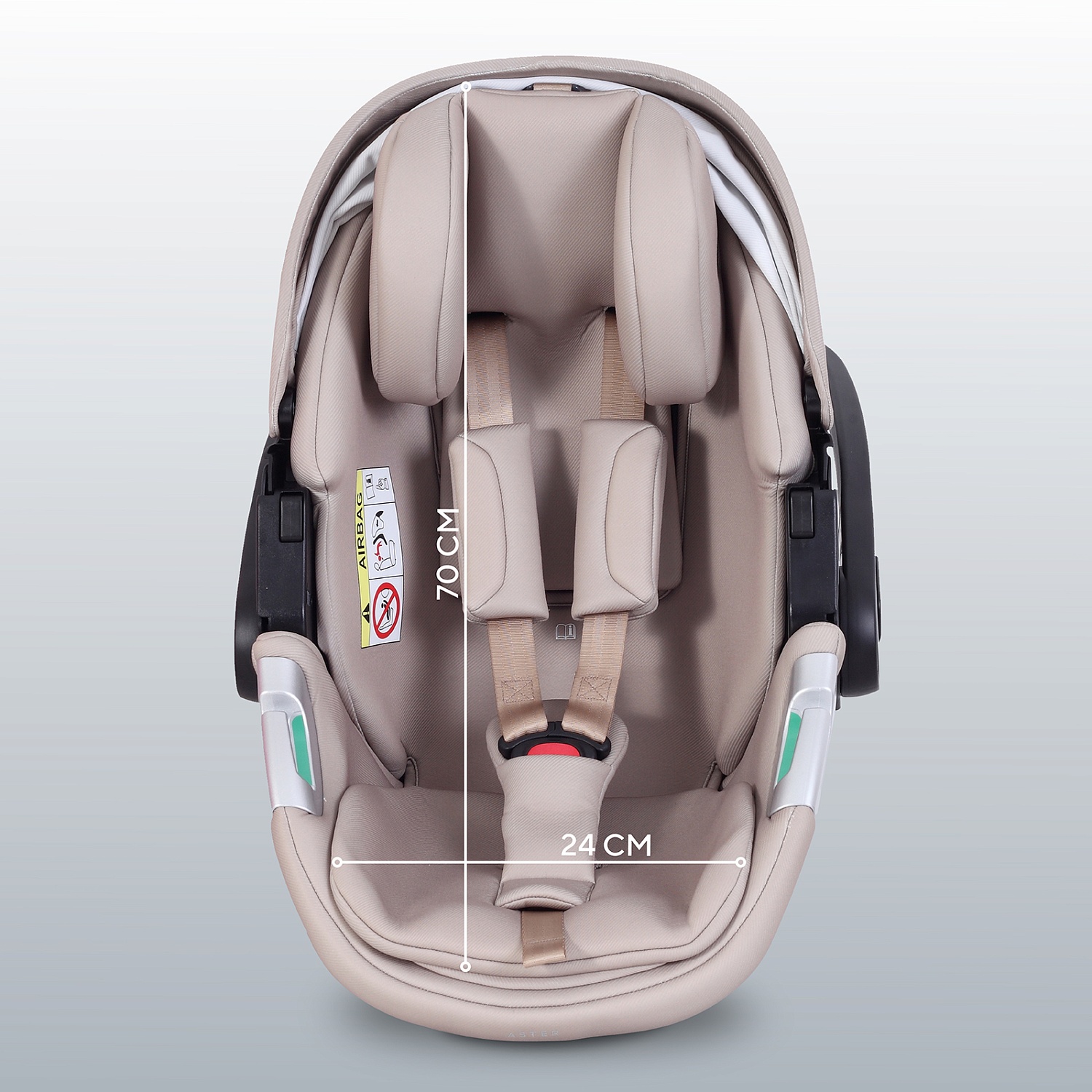 Автокресло RANT AY378 "ASTER zero" Beige (40-87см)
