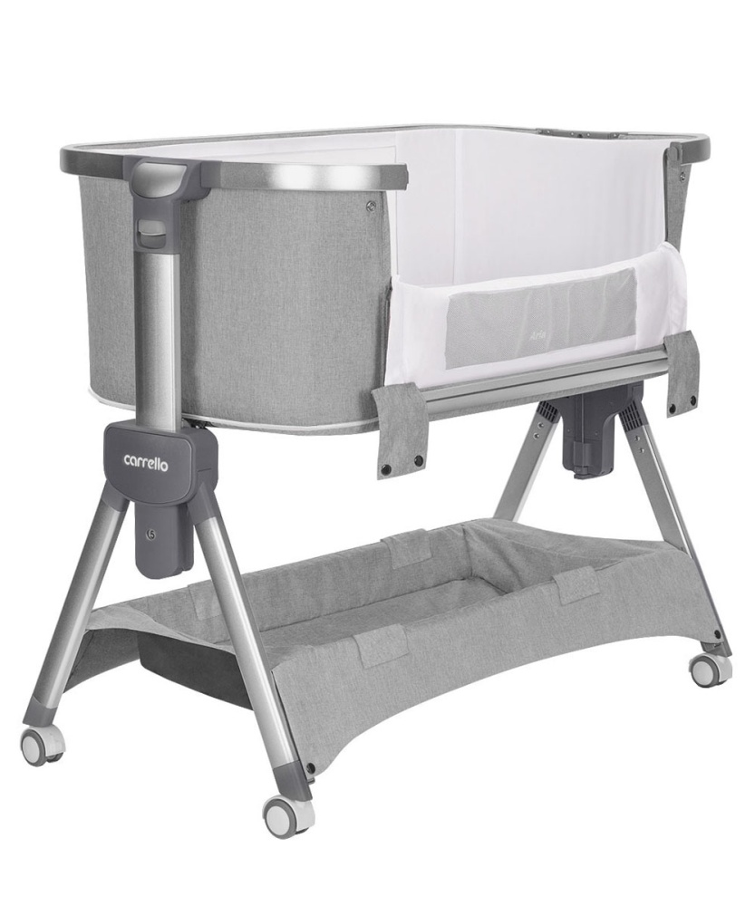 Carrello Кроватка Aria 3в1 CRL-16401  Silver Grey (размер спального места 84.5 см*46.5)
