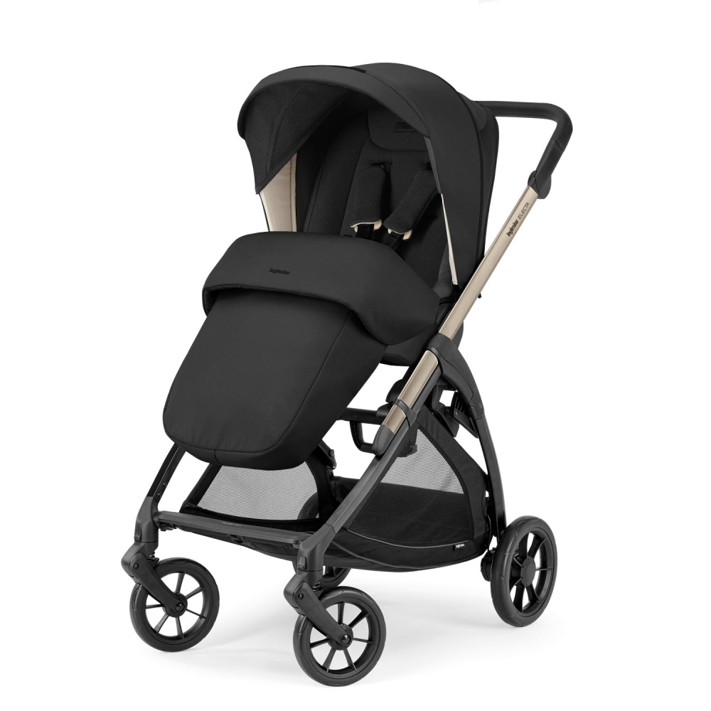 Коляска 2 в 1 Inglesina Electa New с подставкой под люльку Stand Up, Upper Black