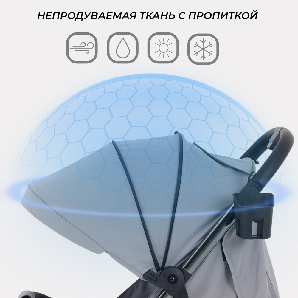 Коляска детская RANT "PIXEL" RA401 Classic Grey