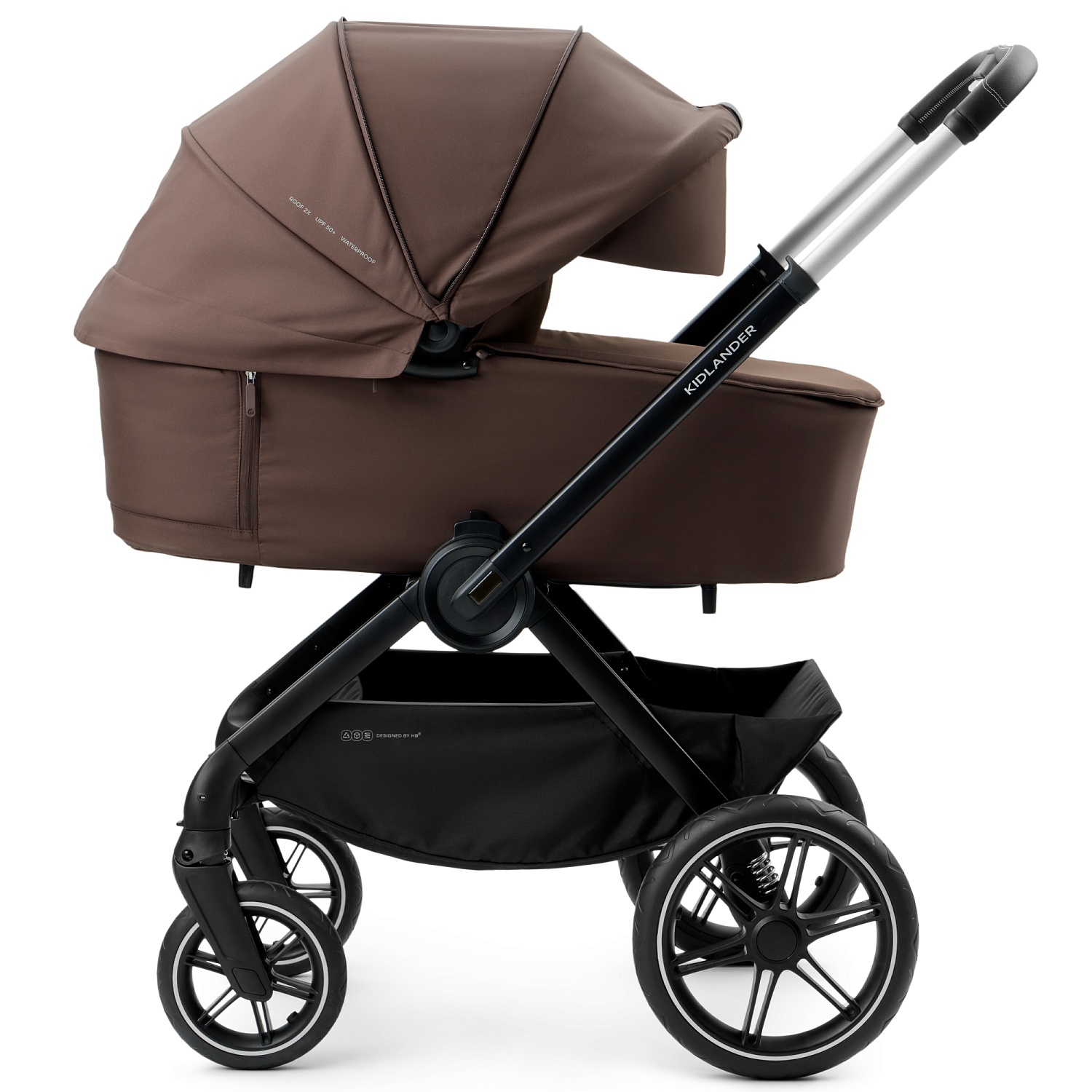 Happy Baby Коляска 2 в 1 KIDLANDER, dark brown