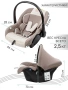 Автокресло детское AMAROBABY Baby comfort, группа 0+, (бежевый)