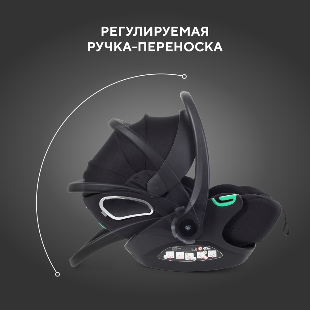 Автокресло RANT KBH602 "EVOMAX" Black (40-87см)