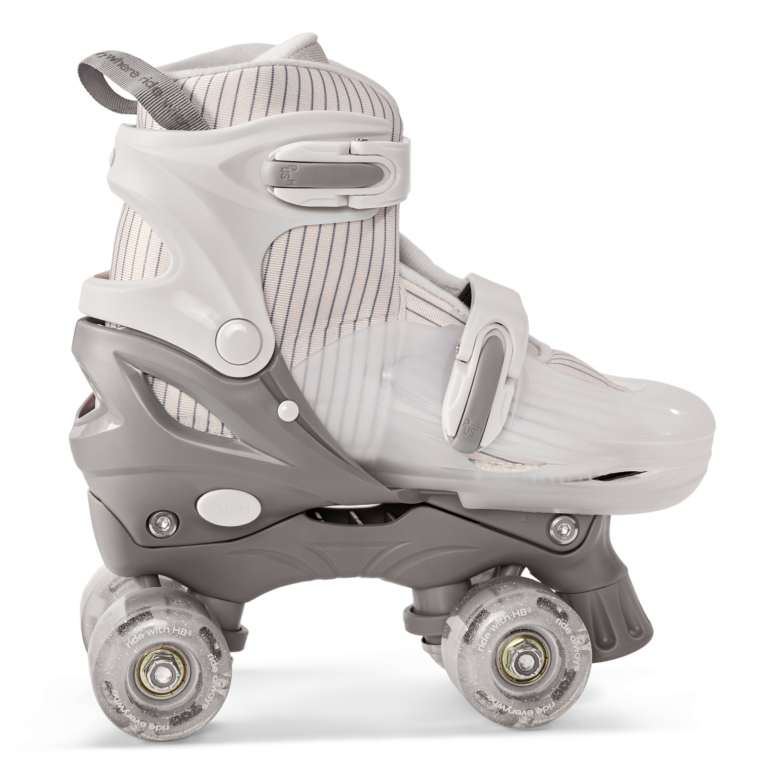 Happy Baby Ролики-коньки 3в1 детские SKROLLS, milky, size S