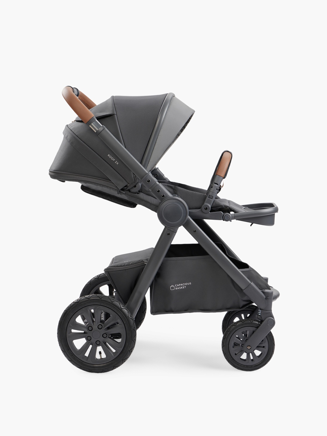 Happy Baby Коляска 2 в 1 MOMMER PRO, dark grey nova