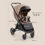 Happy Baby Коляска прогулочная SENSA, grey brown nova