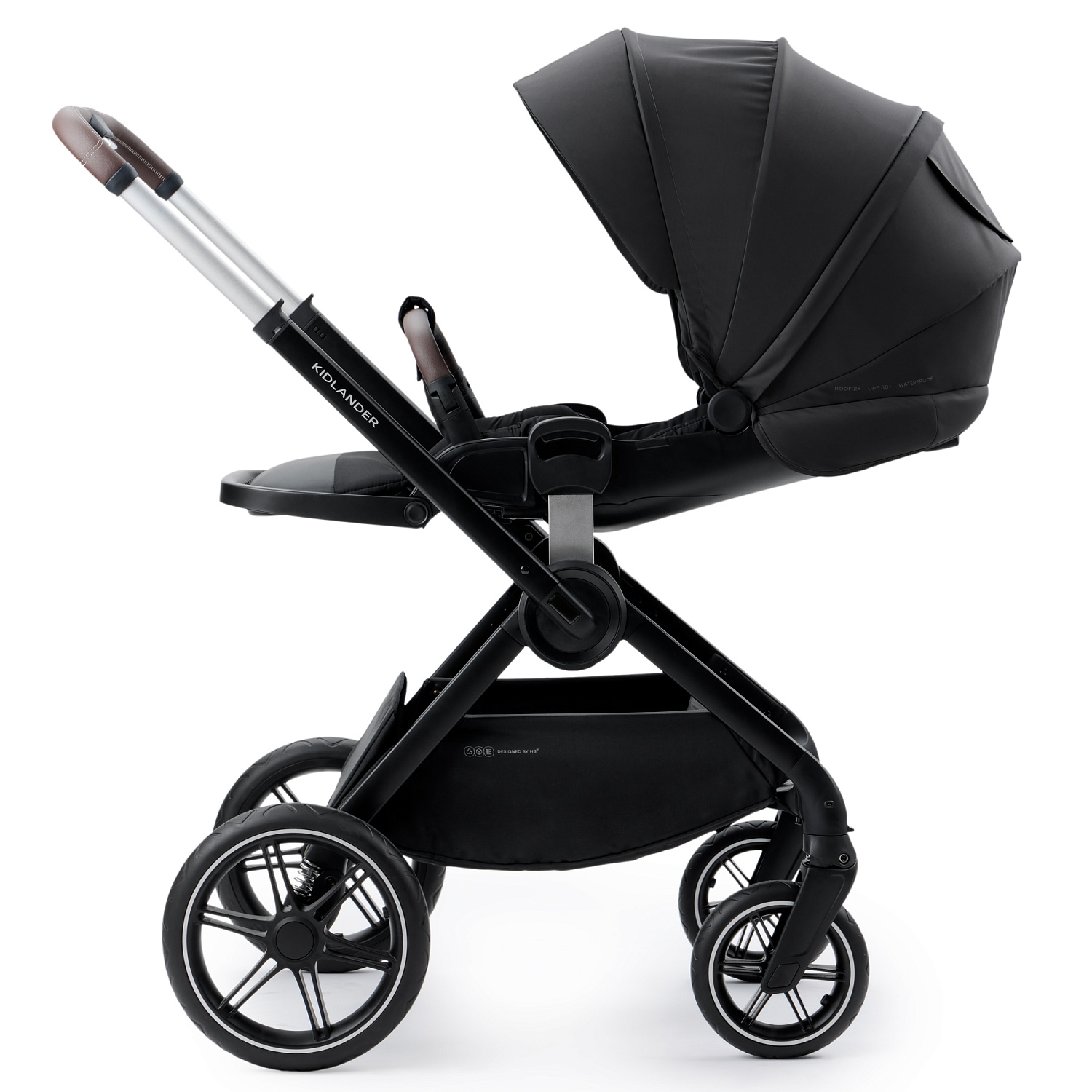 Happy Baby Коляска 2 в 1 KIDLANDER, black
