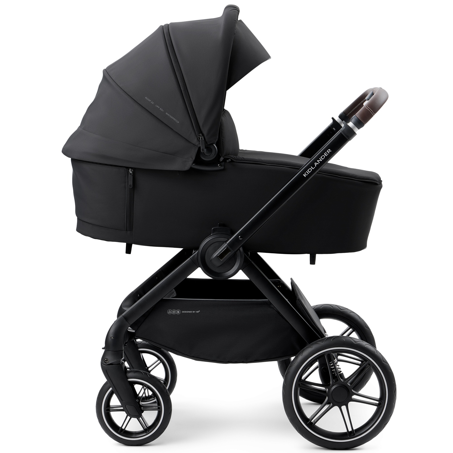 Happy Baby Коляска 2 в 1 KIDLANDER, black