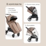 Happy Baby Коляска прогулочная SENSA, grey brown nova