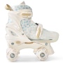 Happy Baby Ролики-коньки 3в1 детские SKROLLS, blue flowers, size M