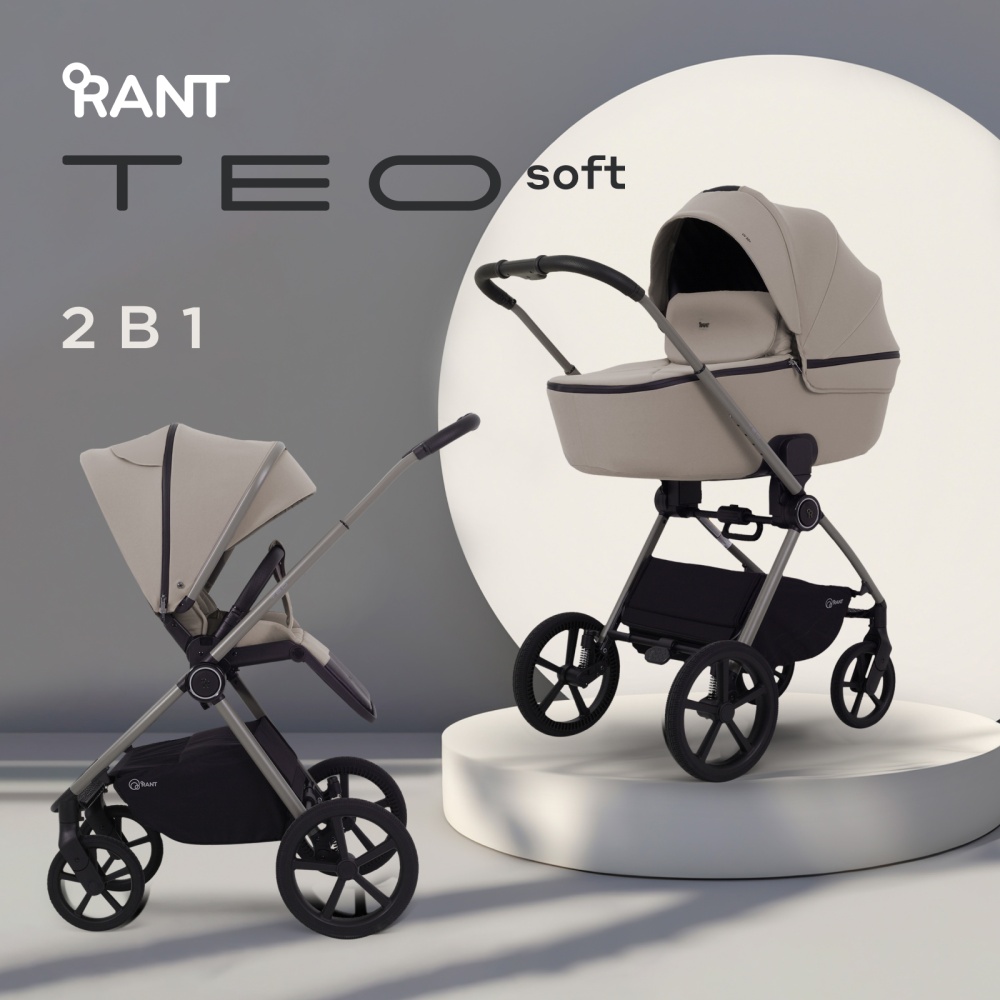 Коляска детская RANT "TEO soft" (2в1) RA121 Cloud