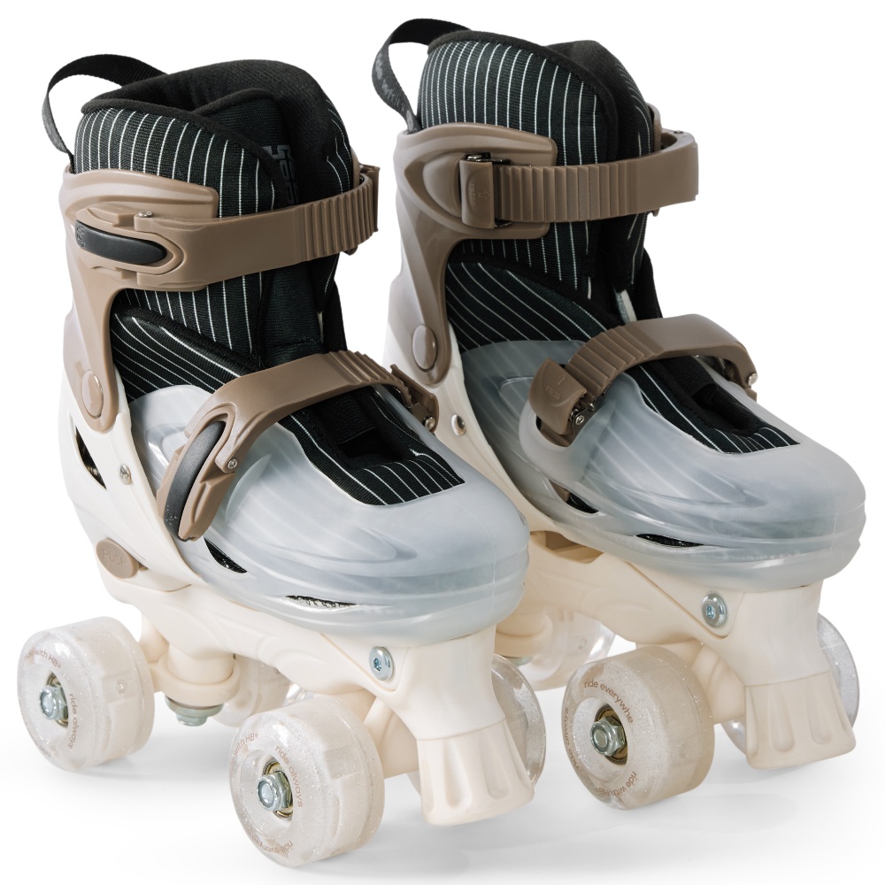 Happy Baby Ролики-коньки 3в1 детские SKROLLS, brown, size M