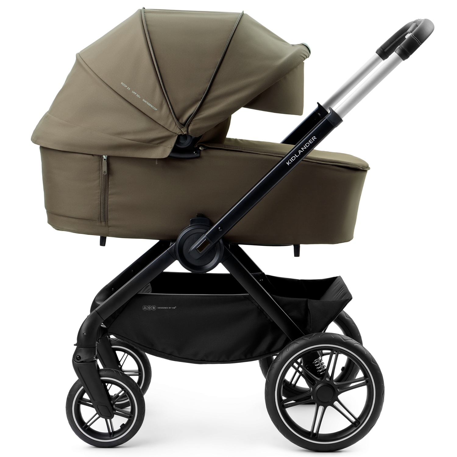 Happy Baby Коляска 2 в 1 KIDLANDER, dark olive