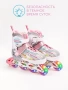 Ролики Amarobaby Unicorn раздвижные со светящимися колесами, розовые, размер 30-33