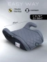 Автокресло детское (бустер) AMAROBABY Easy way, группа III, (серый/чёрный)