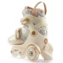 Happy Baby Раздвижные роликовые коньки детские SUNNY WHEELS, beige, M (30-33)