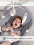 Качели электронные детские AMAROBABY HAPPY SWING, серый