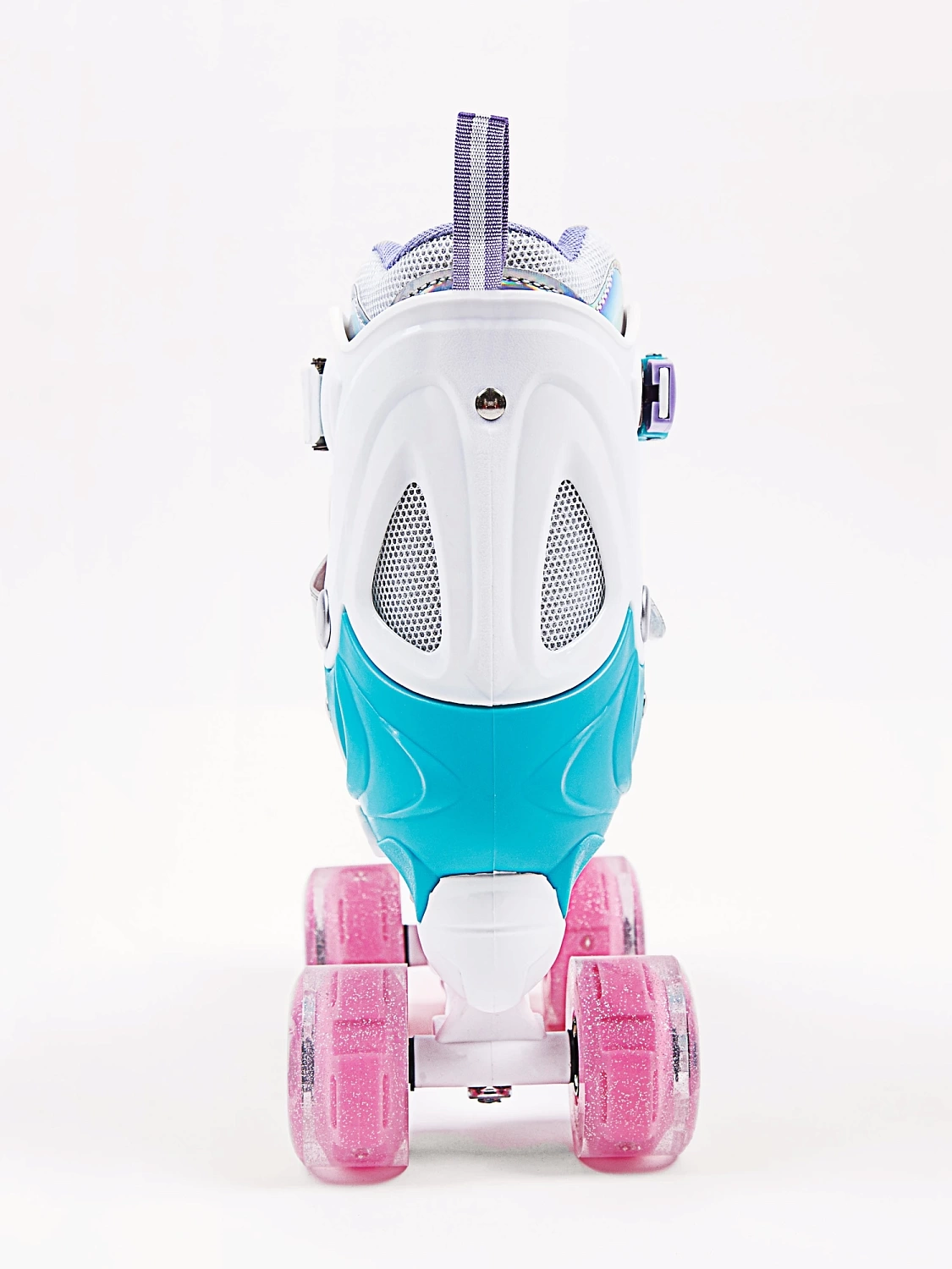 Ролики Amarobaby Disco раздвижные со светящимися колесами, розовые, размер 26-29