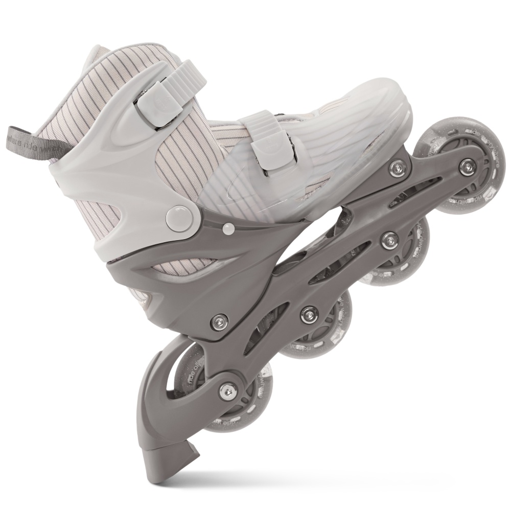 Happy Baby Ролики-коньки 3в1 детские SKROLLS, milky, size M