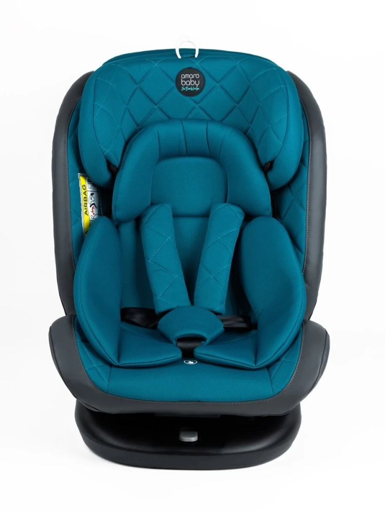 Автокресло детское AMAROBABY Brilliant ISOFIX класс D, группа 0+/1/2/3, (бирюзовый)