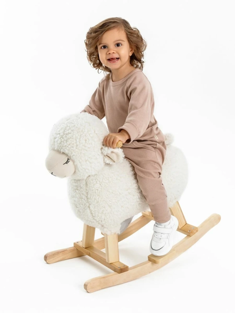(С) Качалка Овечка AMAROBABY (Dolly), белый, 65х34х60 см.