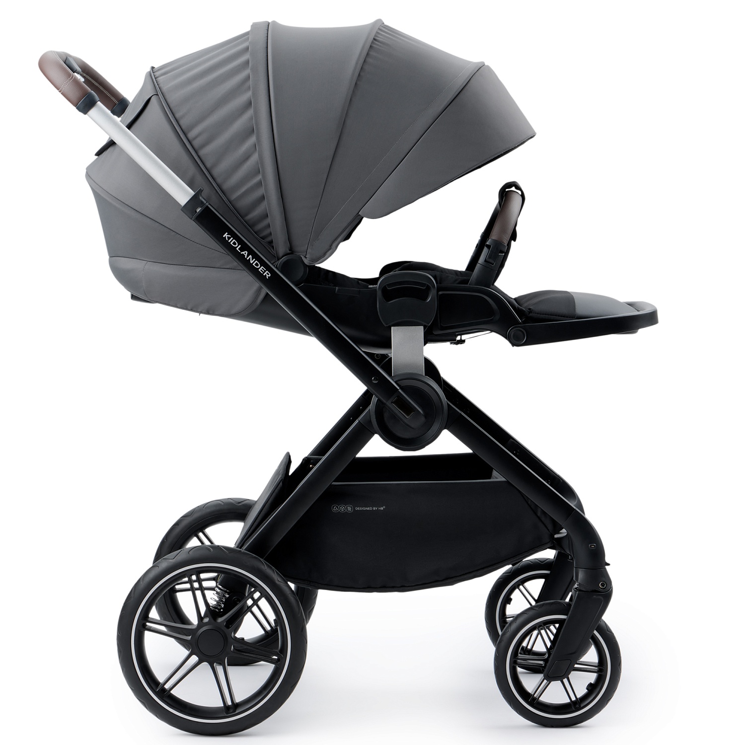 Happy Baby Коляска 2 в 1 KIDLANDER, dark grey