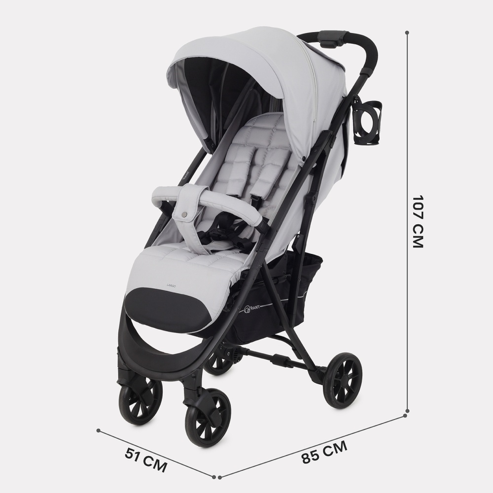 Коляска детская RANT "LARGO" RA054 Silver Grey 2024