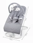 Качели электронные детские AMAROBABY HAPPY SWING, серый