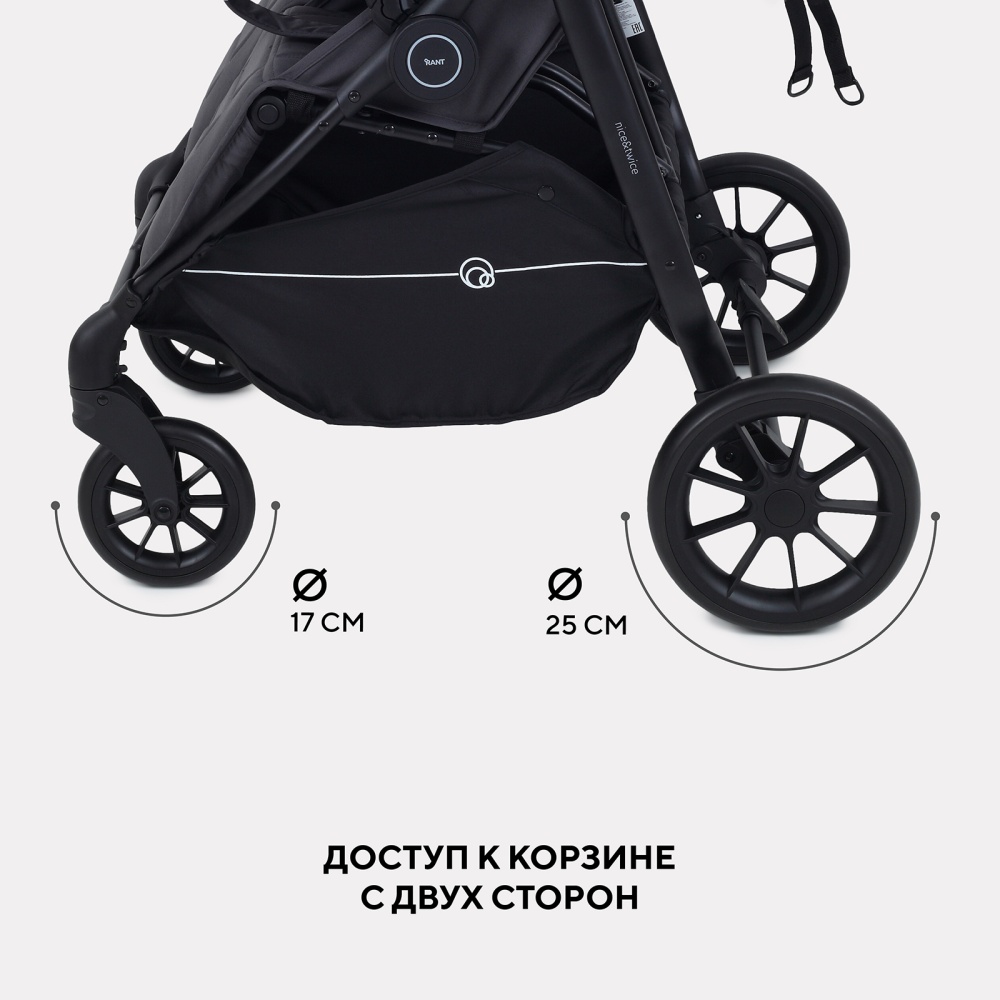 Коляска детская для близнецов RANT "Twinny" RA151 Olive