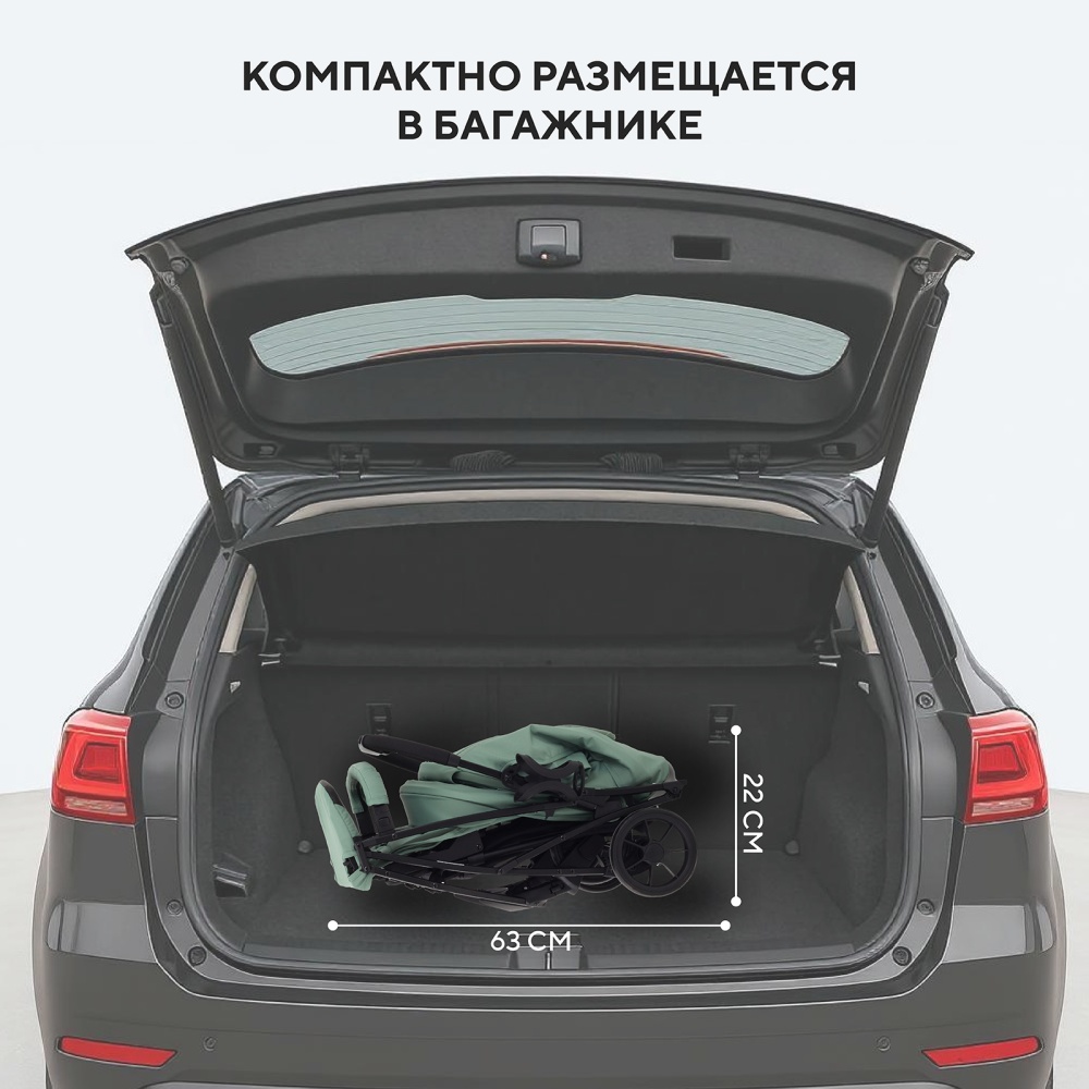 Коляска детская RANT "LARGO" RA054 Forest Green 2024