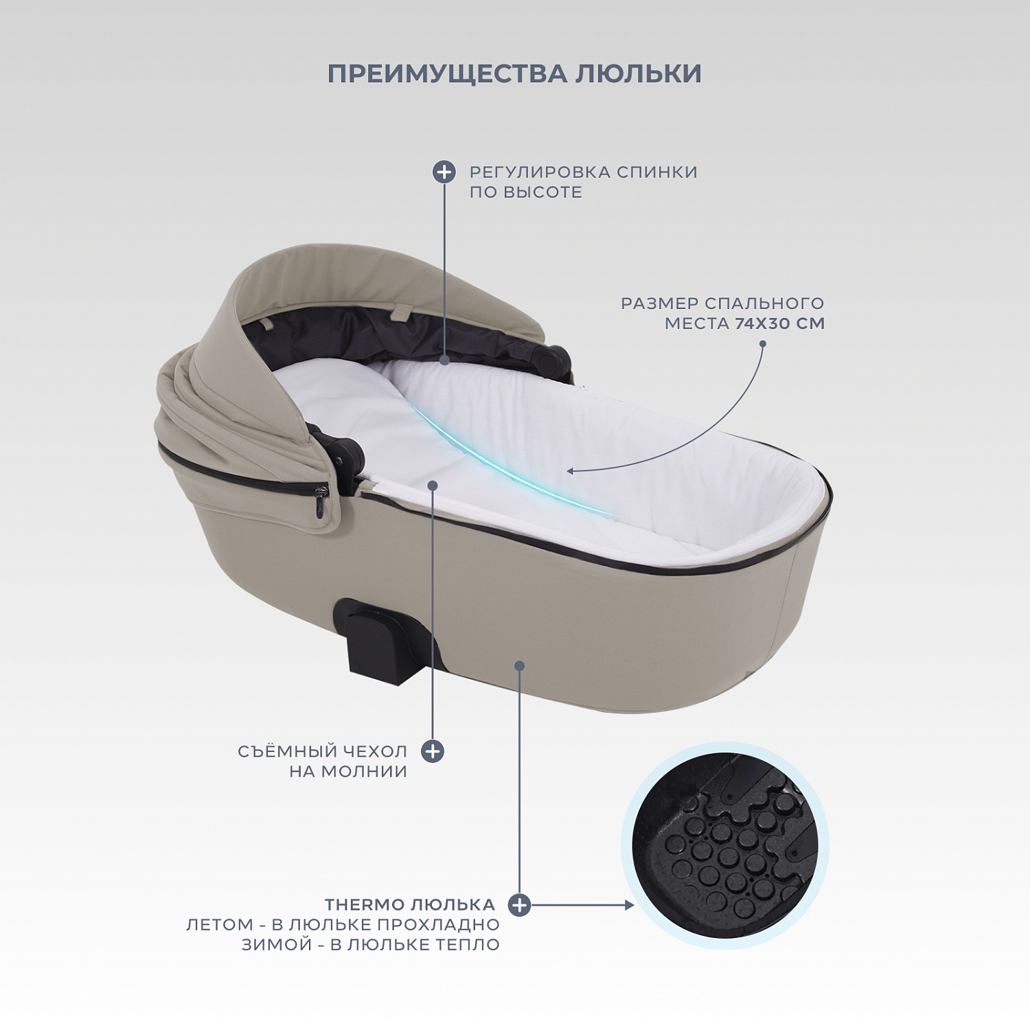 Коляска детская RANT "TEO soft" (2в1) RA121 Cloud
