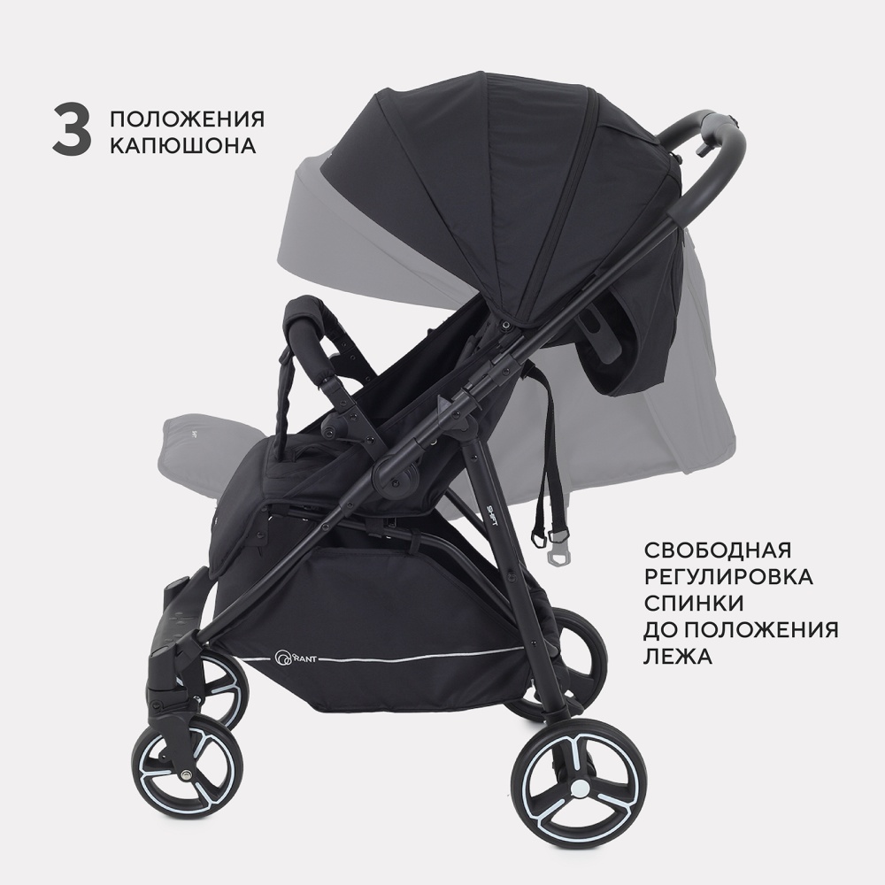 Коляска детская RANT "SHIFT" RA250 Midnight Black