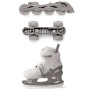 Happy Baby Ролики-коньки 3в1 детские SKROLLS, milky, size S