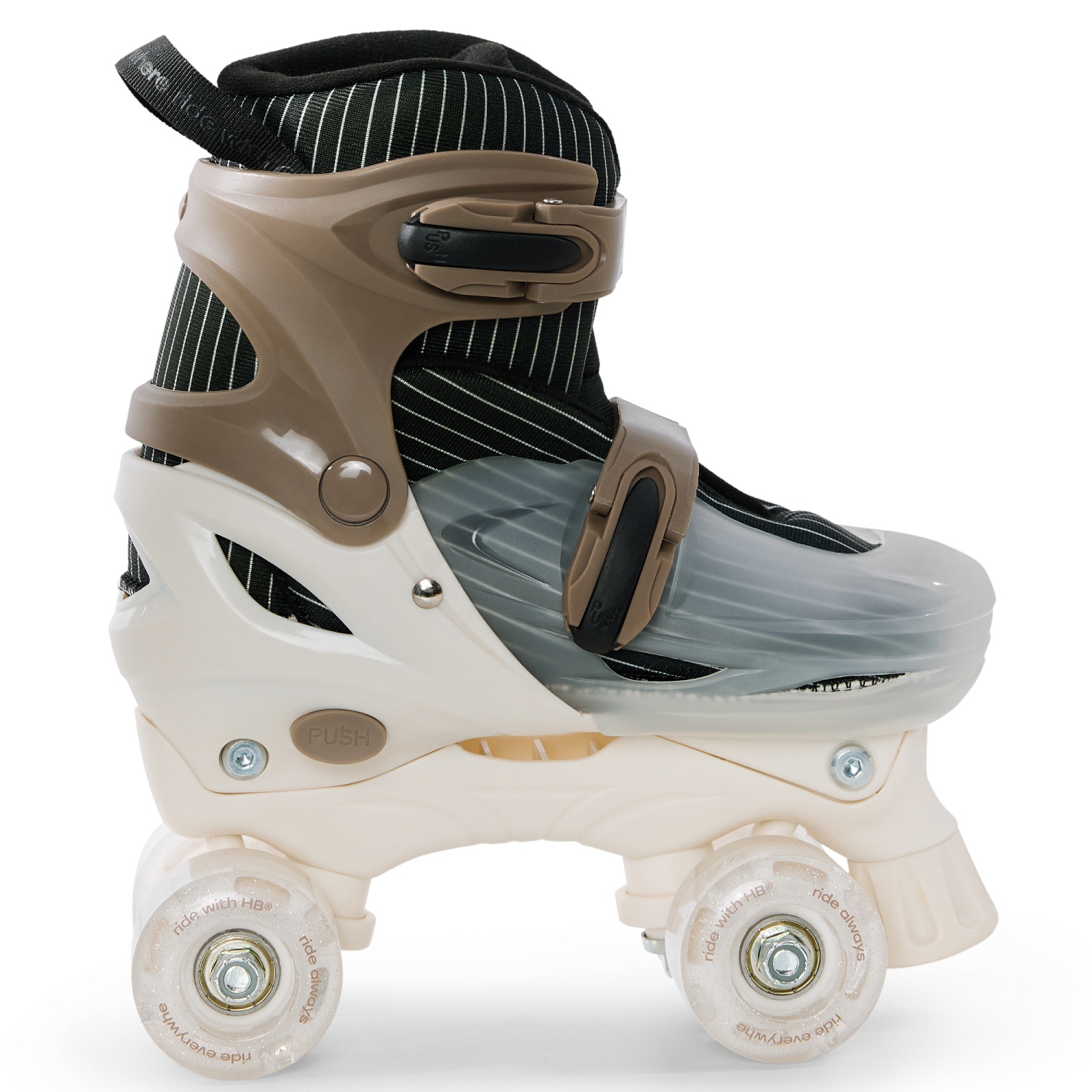 Happy Baby Ролики-коньки 3в1 детские SKROLLS, brown, size M