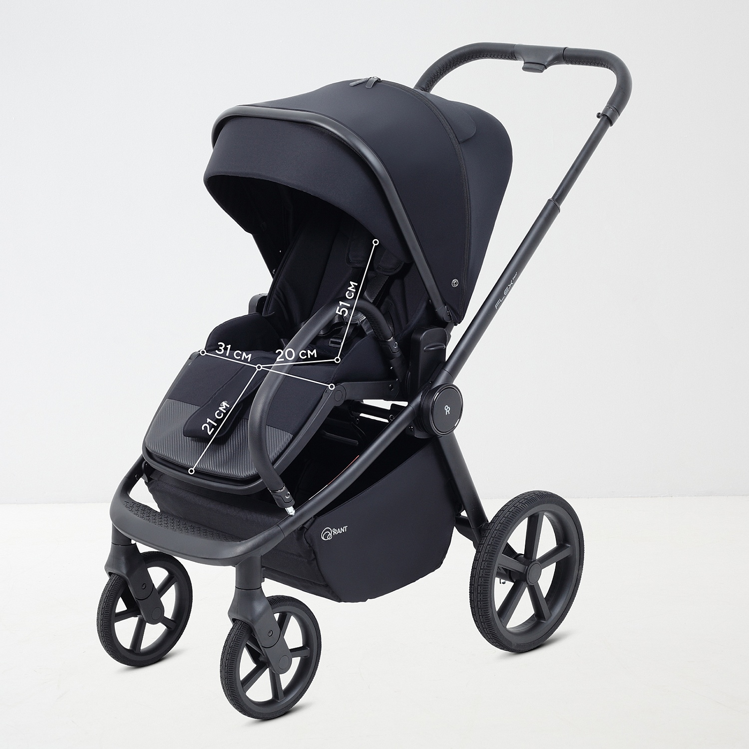 Коляска детская RANT "FLEX Therm" (2в1) RA112 Midnight Black