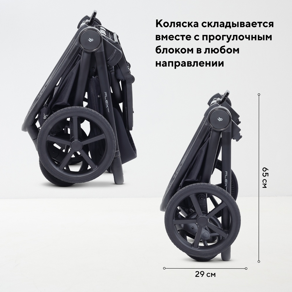 Коляска детская RANT "FLEX Therm" (2в1) RA112 Midnight Black