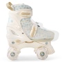 Happy Baby Ролики-коньки 3в1 детские SKROLLS, blue flowers, size M