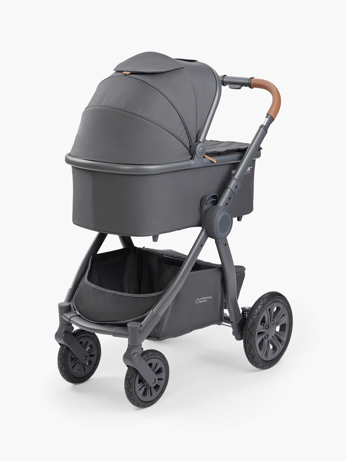 Happy Baby Коляска 2 в 1 MOMMER PRO, dark grey nova