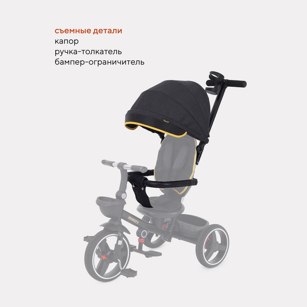 Детский трехколесный велосипед RANT RB200 "GRAVITY" (Graphite)