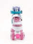 Ролики Amarobaby Disco раздвижные со светящимися колесами, розовые, размер 34-37
