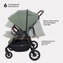 Коляска детская для близнецов RANT "Twinny" RA151 Olive