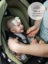 Автокресло детское AMAROBABY Baby comfort, группа 0+, (серый/чёрный)