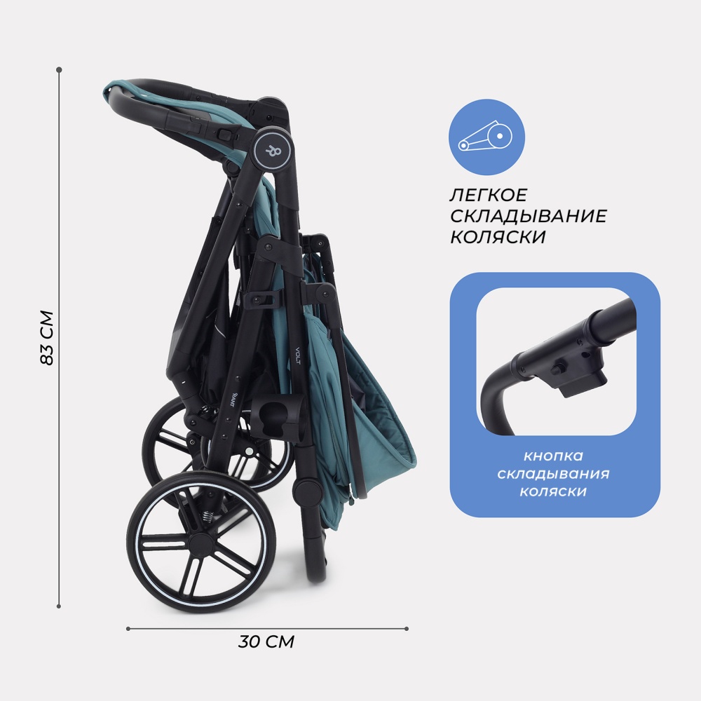 Коляска детская RANT "VOLT" RA353 Aqua