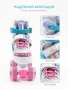 Ролики Amarobaby Disco раздвижные со светящимися колесами, розовые, размер 34-37