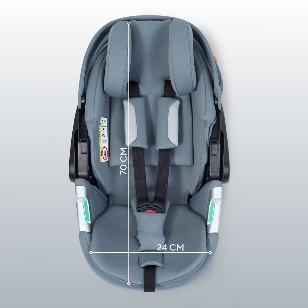 Автокресло RANT AY378 "ASTER zero" Graphite (40-87см)